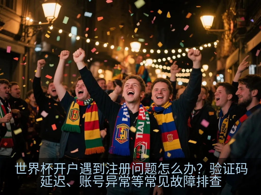 世界杯开户遇到注册问题怎么办？验证码延迟、账号异常等常见故障排查
